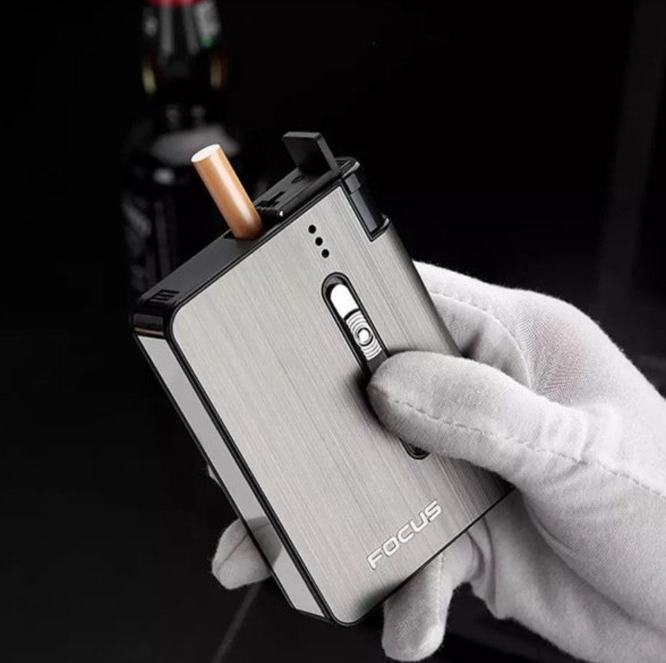 Focus Cigarettes Case With Lighter.